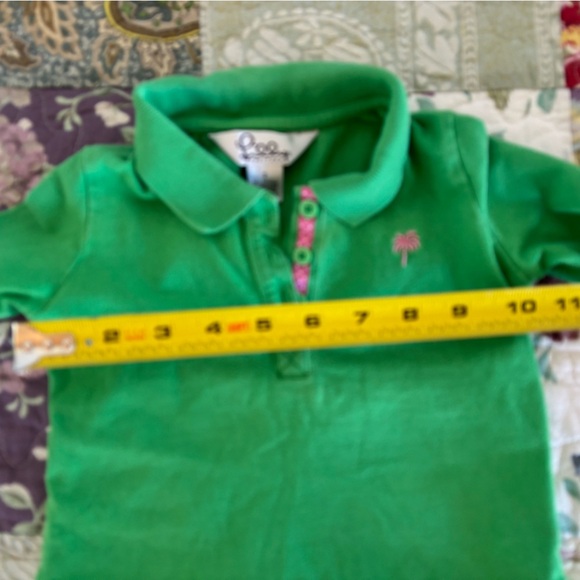 2T Lilly Pulitzer green polo toddler fits like 18mos - Picture 3 of 3